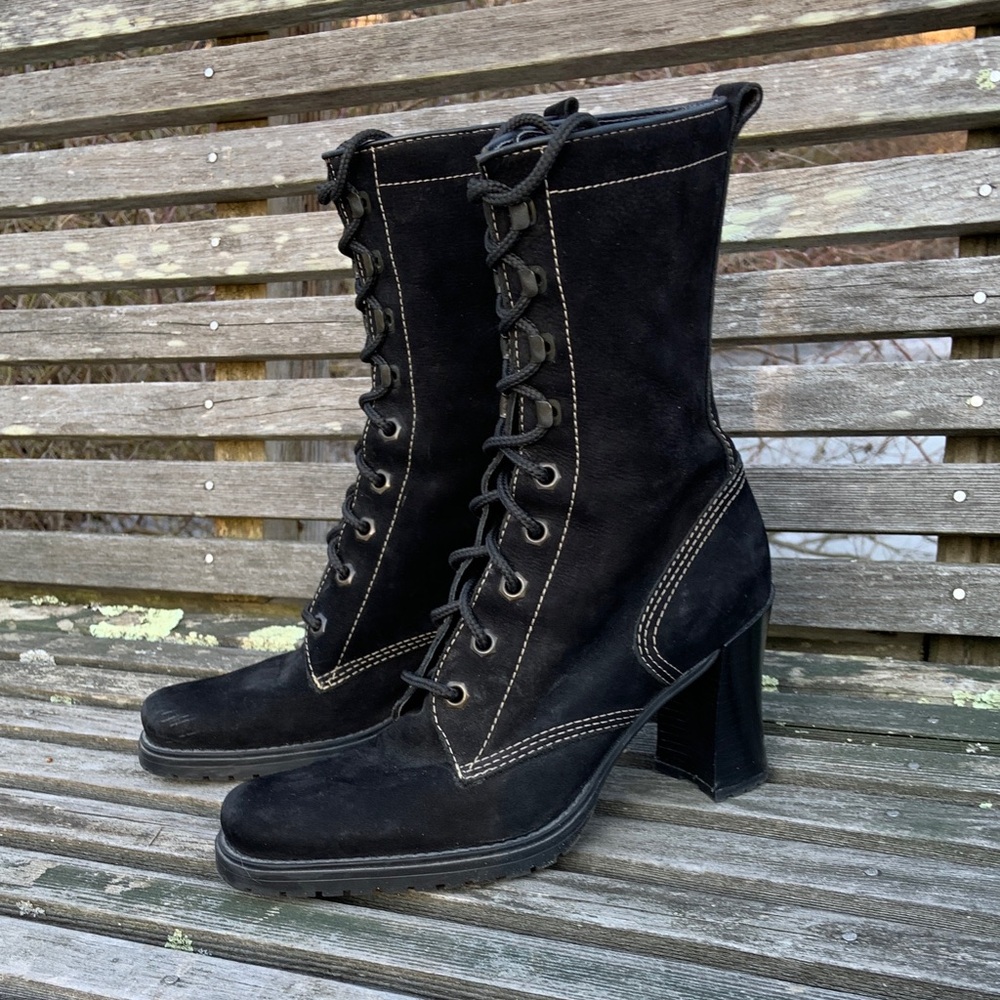 Vintage NWOT Nine West Nubuck Women's Boots 8.5 - Picture 3 of 11
